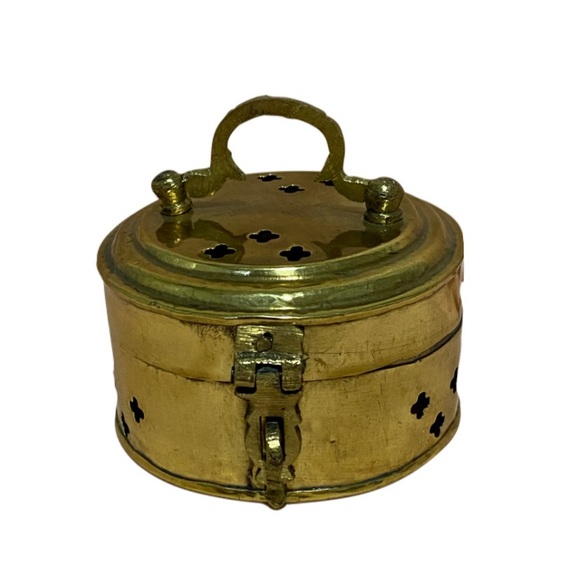 Vintage Brass Trinket Box - Picture 1 of 4